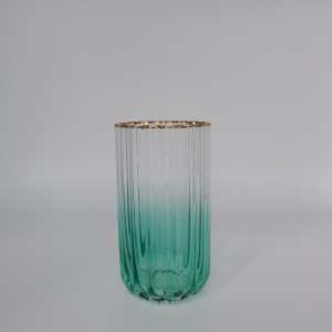 Spray Color Glass+Gold Rim Set Manufacturers