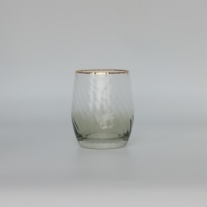 Sprayed Color +Gold Rim Glassware In CHINESE Distributor
