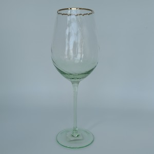 Sprayed Color +Gold Rim Glassware In CHINESE Distributor