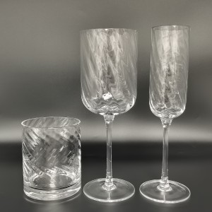 WHOLESALER SWIRL SHAPED GLASSWARE