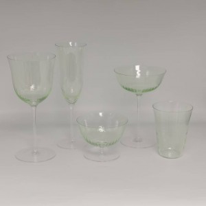 Sprayed color glassware