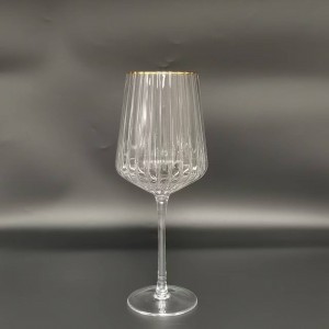 Clear +Gold Rim Glassware In CHINESE Distributor