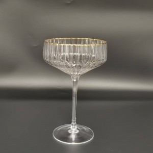 Clear +Gold Rim Glassware In CHINESE Distributor