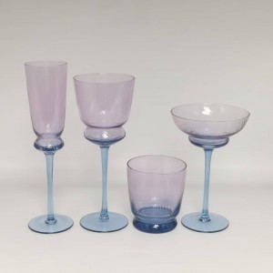 home decor supplier with sprayed color glassware
