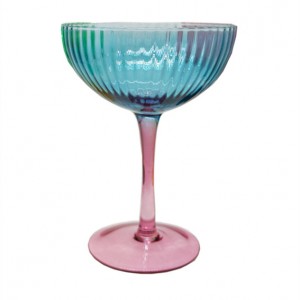 Mix Rainbow Champagne Coupe Glass Set
