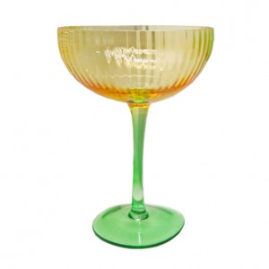 Mix Rainbow Champagne Coupe Glass Set