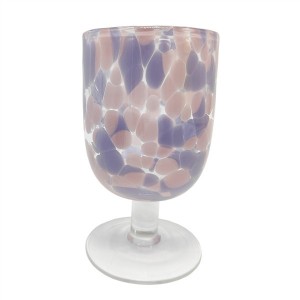 Glasswaretalk  Wholesale  Hand Made Glassware Set of 5 Purple
