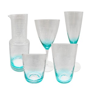 Handmade Hammered Blue Drinking Glasses Collection