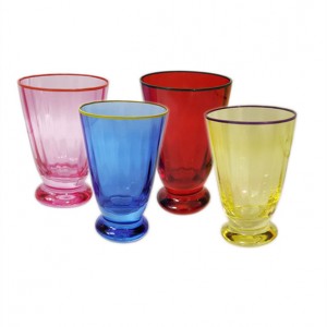 Recycled Multi Colored Juice Glass Set