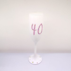 Unique Bling Birthday Champagne Glass