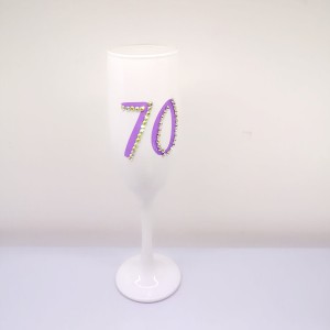 Unique Bling Birthday Champagne Glass