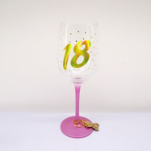 Dazzle Laser Prting Wine Glasses Birthday gift