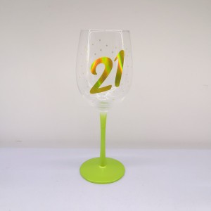 Dazzle Laser Prting Wine Glasses Birthday gift