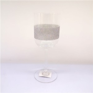 Handblown Glitter Wine Glasses