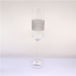 Handblown Glitter Wine Glasses