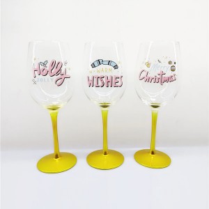 Holly Jolly Christmas Wine Glasses