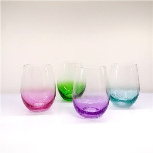 Bubble Glass Stemless Wine Glass