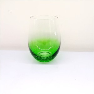 Bubble Glass Stemless Wine Glass