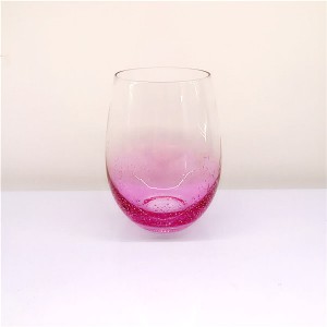 Bubble Glass Stemless Wine Glass