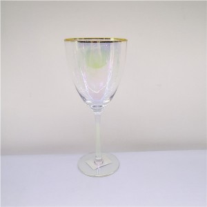 Wholesale Gentle Ribbed Rainbow Cocktail Glases