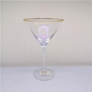 Wholesale Gentle Ribbed Rainbow Cocktail Glases