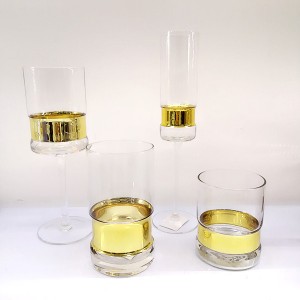 Gold Electroplated Wine Stemware Sets