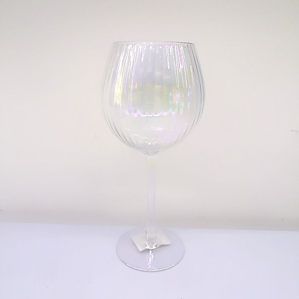 Vertical Ribbed Rainbow Wine Glasses-Champagne Glases-Goblets-Gin Glasses-Hiball Glasses-Water Cups