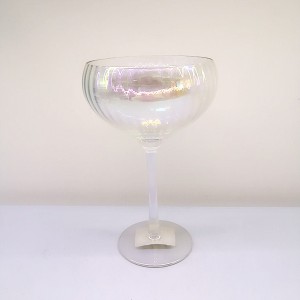 Vertical Rib Rainbow Wine Glasses