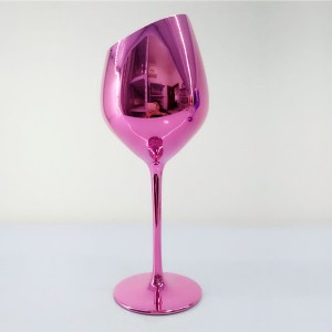 Wine Glass with Slant Mouth