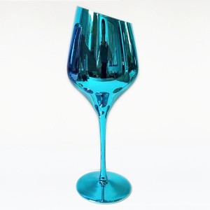 Wine Glass with Slant Mouth