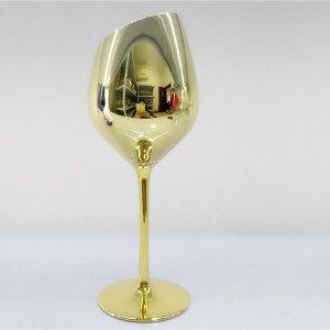 Wine Glass with Slant Mouth