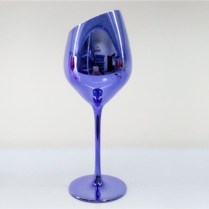 Wine Glass with Slant Mouth