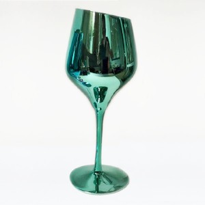 Wine Glass with Slant Mouth