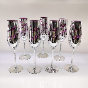Two Sides Laser Printing Happy Birthday Champagne Flute