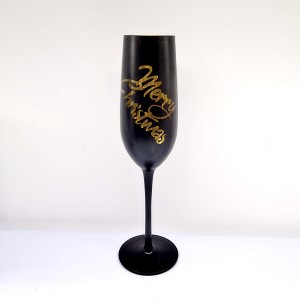 Set of 5pcs Laser Engrave Merry Christmas Wine Glass