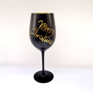 Set of 5pcs Laser Engrave Merry Christmas Wine Glass