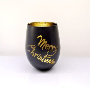 Set of 5pcs Laser Engrave Merry Christmas Wine Glass