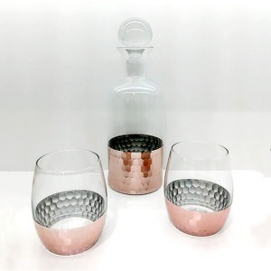 Honycomb Engraved Decanters