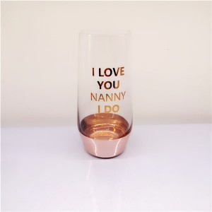 Rose Gold Printing Mom Wine Glass Gift