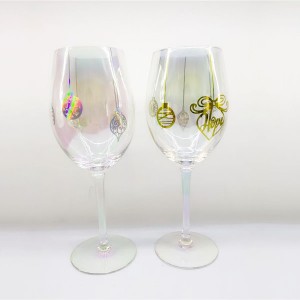 Laser Printing Christmas Wine Glasses