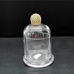 Clear Glass Cloche Pillar Glass Candle Holder Quotation
