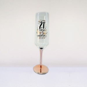 Top Shelf Personalized Birthday Champagne Glass