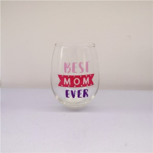 Set 4pcs Stemless Wine Glass for Mom
