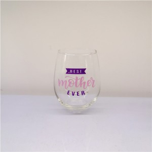 Set 4pcs Stemless Wine Glass for Mom