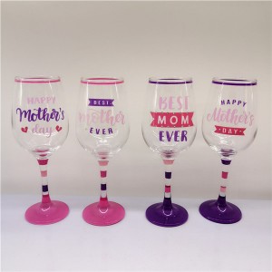 Set 4pcs Best Mom Ever Wine Glass