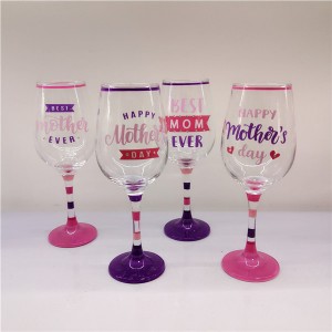 Set 4pcs Best Mom Ever Wine Glass