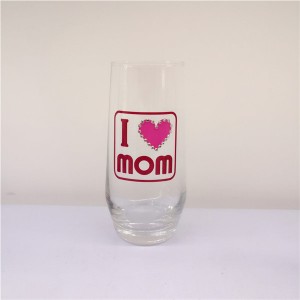 Set 4 Best Mom Ever Milk Glass