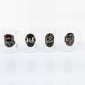 500ml 4pk Glass Beer Mugs