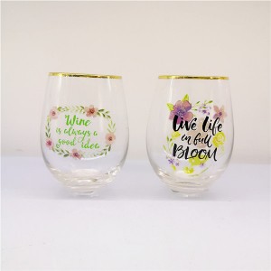 Happy Mothers Day Stemless Wine Glass