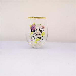 Happy Mothers Day Stemless Wine Glass